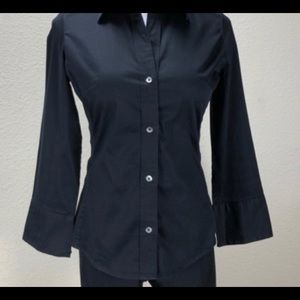 Black Banana Republic Stretch Blouse